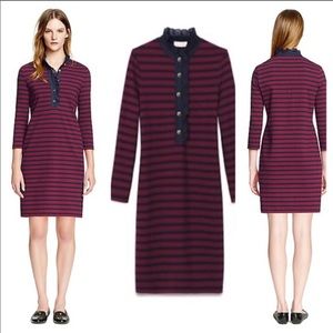 Tory Burch Lidia Polo Dress - Cabernet Stripe